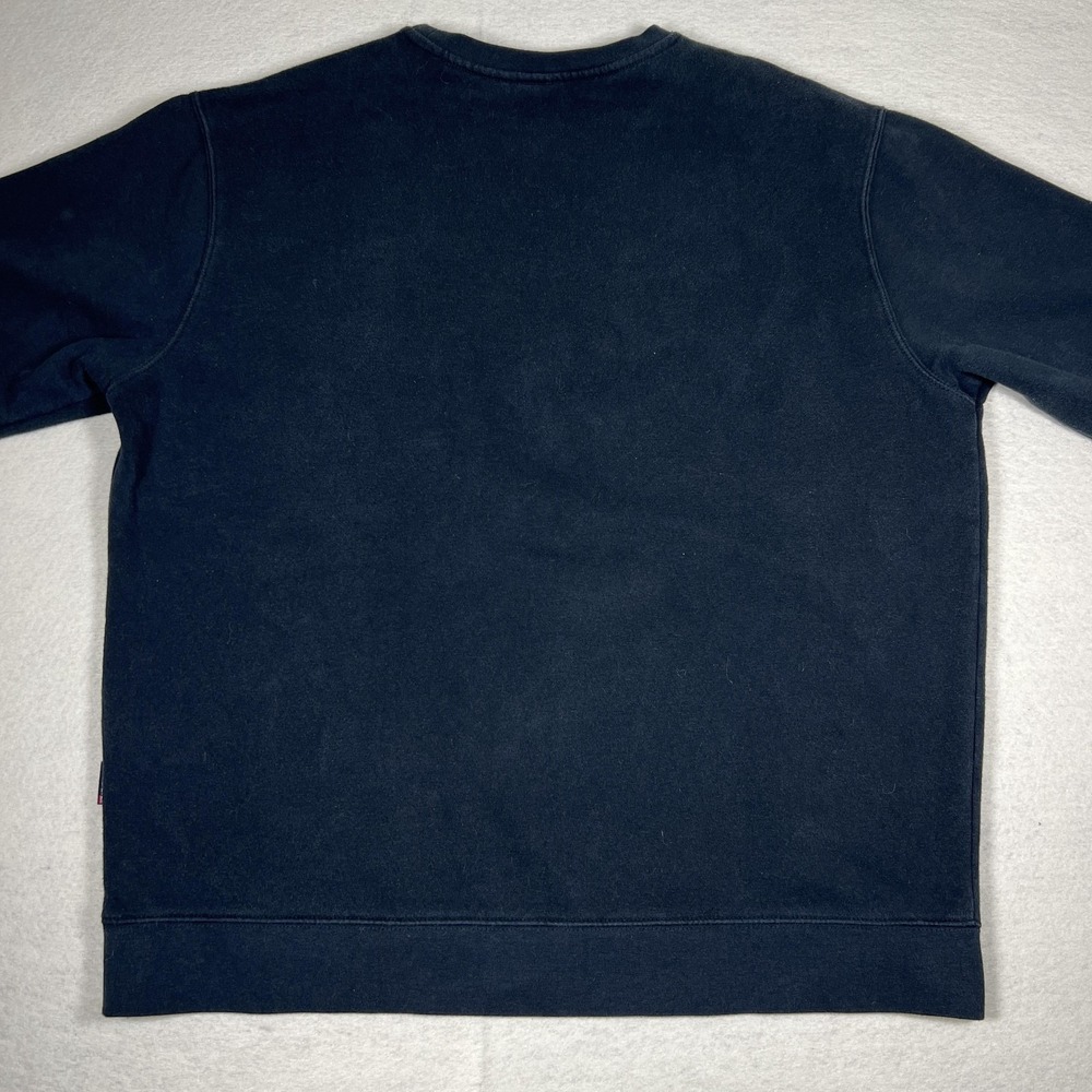 Quiksilver Sweatshirt Mens XL Black Crewneck Fleece Surf Logo Pullover Skate - Picture 7 of 7